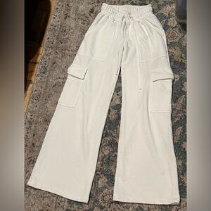 Wild Fable White Wide Leg Cargo Sweatpants